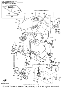 FZR600RD Топливный бак