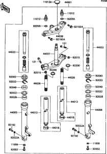 ZX1100 Front fork(zx1100-c1 / c2)