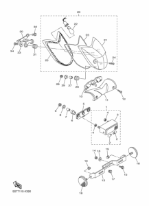 XVS950A Taillight unit ass`y