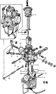 CL72 Left carburetor