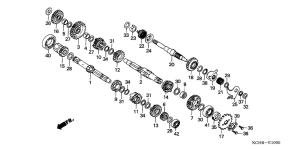 CG125 Transmission / kick starter