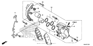 VT750RS Front brake caliper (3)