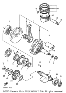 XT600EE Коленчатый вал и Поршень