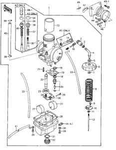 KX420 Carburetor assy