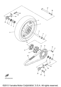 FZ6ST Переднее колесо