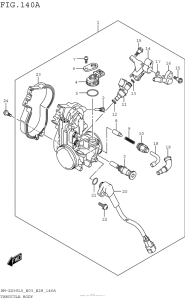 RM-Z250 Корпус Дросселя