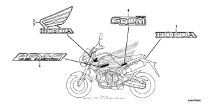 MSX125 Наклейки