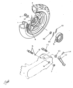 CW50RSX Переднее колесо