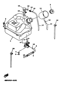 XC125 Топливный бак
