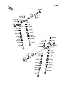 ZX400 Rocker arms / valves