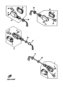 XJ600S XJ600SD Проблесковый световой сигнал