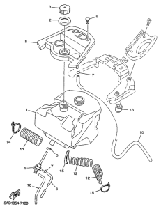 YN50R Топливный бак