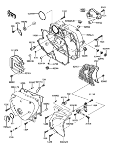 BJ250LGFA エンジンカバー