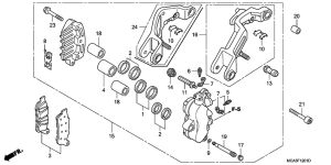 GL1800 (ABS) L. front brake caliper