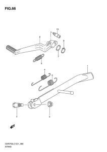 GSR750 (ABS) Stand comp