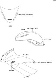 EX650 Decals(c.p.blue)(c9f)(cn)