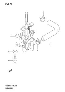 GZ250 Топливный кран