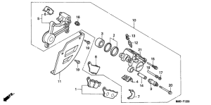 NX650 Задний суппорт
