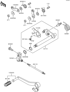 ZR1100 Механизм переключения передач