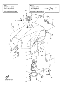 FZ6-SHG Топливный бак