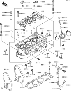 ZX600 Головка цилиндров