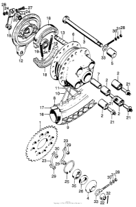 CL125 Переднее колесо