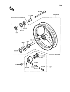ZX400 Переднее колесо