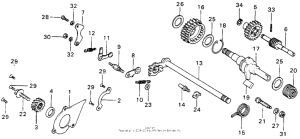 MT125 Kick starter + gearshift