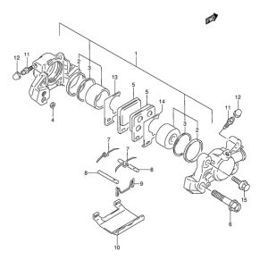 GSX-R1100 Задний суппорт