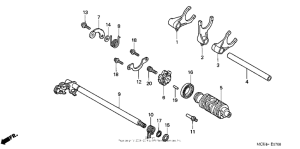 VTX1800F3 Вилка переключения передач
