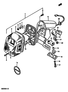 DR250 Задний комбинированный сигнал