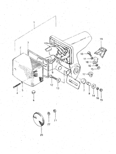 DR500 Задний комбинированный сигнал