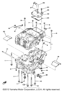 XS400D Картер двигателя
