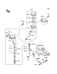 ZR1200 Задний торм цилиндр