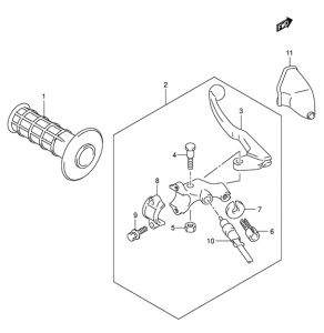 DR-Z400 Рычаг сцепления