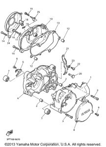 PW50P Картер двигателя