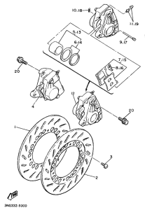 XJ900 Front brake. caliper