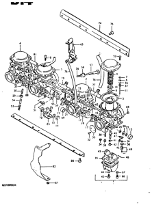 GS1000 Carburetor assy