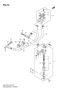GSF1250 Задний тормозной цилиндр