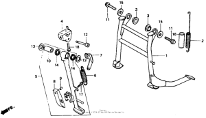 NT650 Подножка