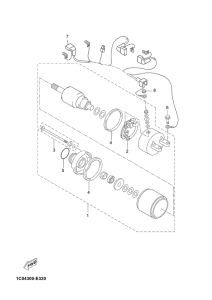 YP250R Стартер