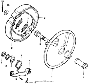 MR250 Передний тормоз