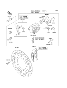 VN1600 Передний суппорт