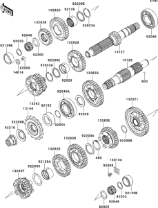EX650 Трансмиссия