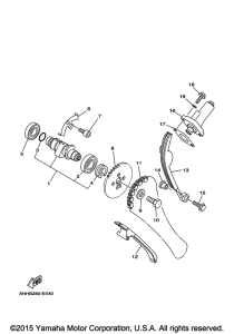 TTR125LEG Цепь механизма газораспределения