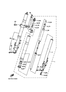TZR250RSP ﾌﾛﾝﾄﾌｵｰｸ