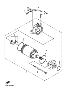 WR450F Стартерный мотор