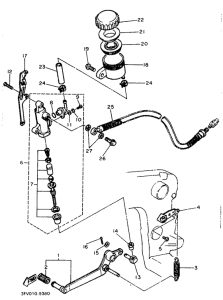 FZR750RW Задний торм цилиндр