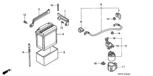 NX125 Аккумулятор