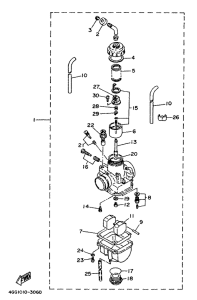 TY250Z Карбюратор